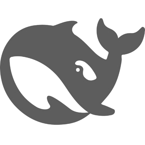 DeepSeek AI logo indicating advanced code generation and understanding