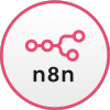 n8n logo showing workflow automation enhanced with AI automation tools