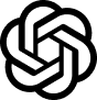 OpenAI logo representing advanced AI research and tools like ChatGPT