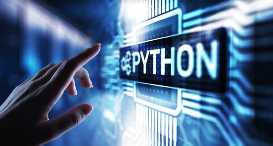 Python programming course covering coding, libraries, frameworks, and AI.